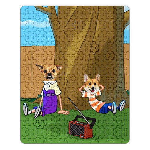 Crown and Paw - Puzzle The Funny Siblings - Custom Puzzle 11" x 14"
