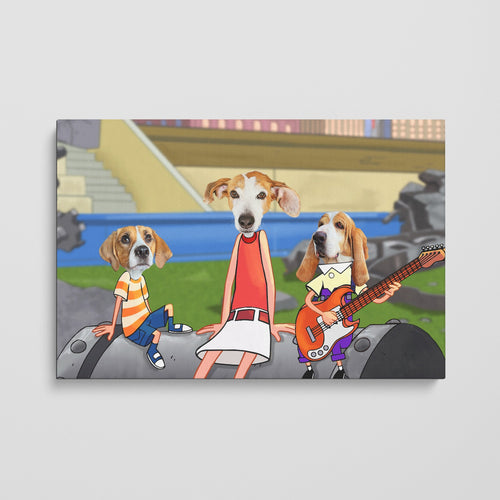 Crown and Paw - Canvas The Fun Three - Custom Pet Canvas