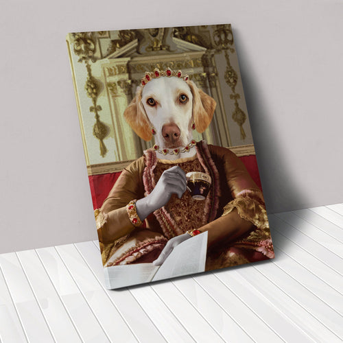 Crown and Paw - Canvas Queen Charlotte - Custom Pet Canvas