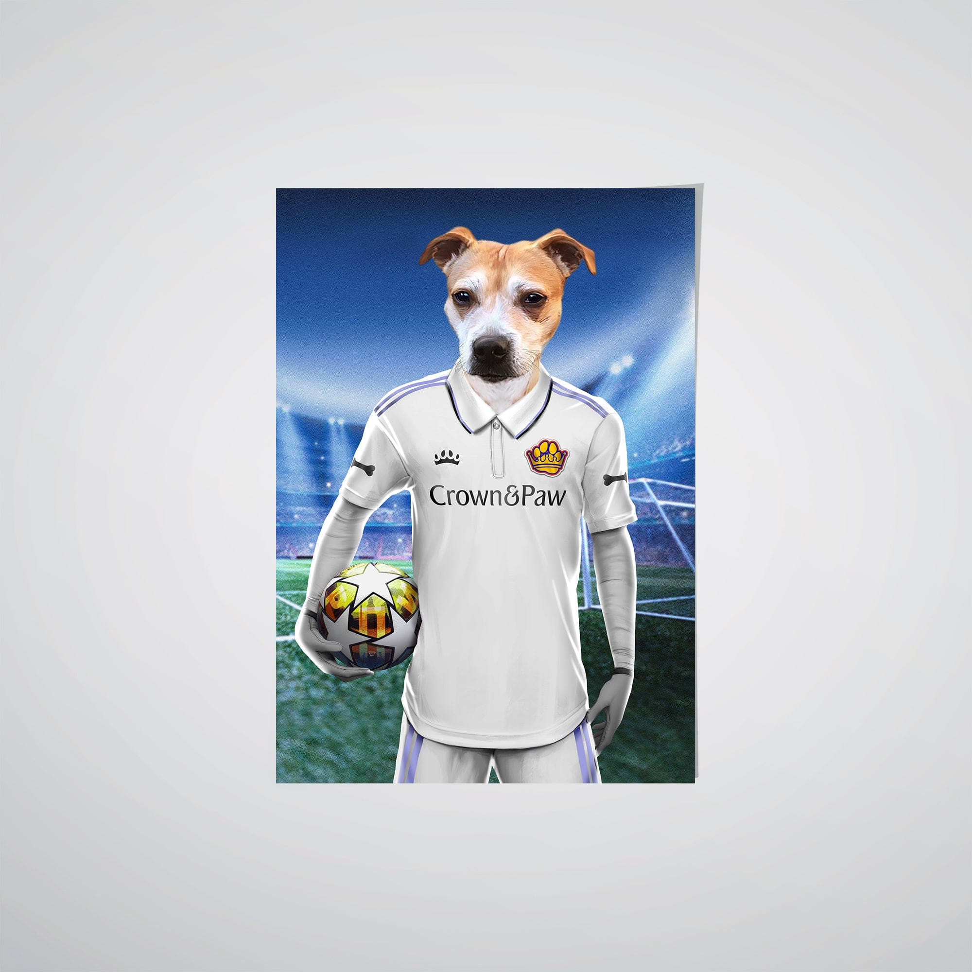 Crown and Paw - Poster Real Pawdrid - Custom Pet Poster