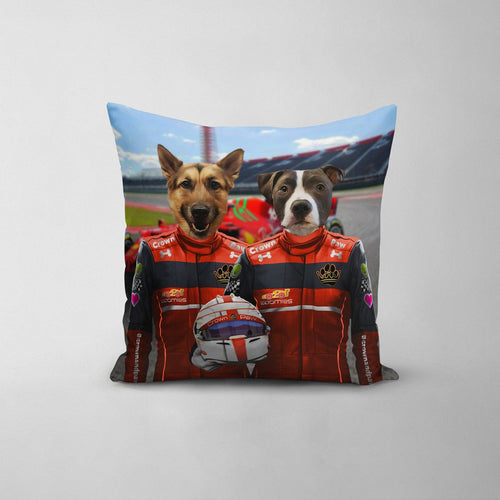 Crown and Paw - Throw Pillow The Red Drivers - Custom Throw Pillow