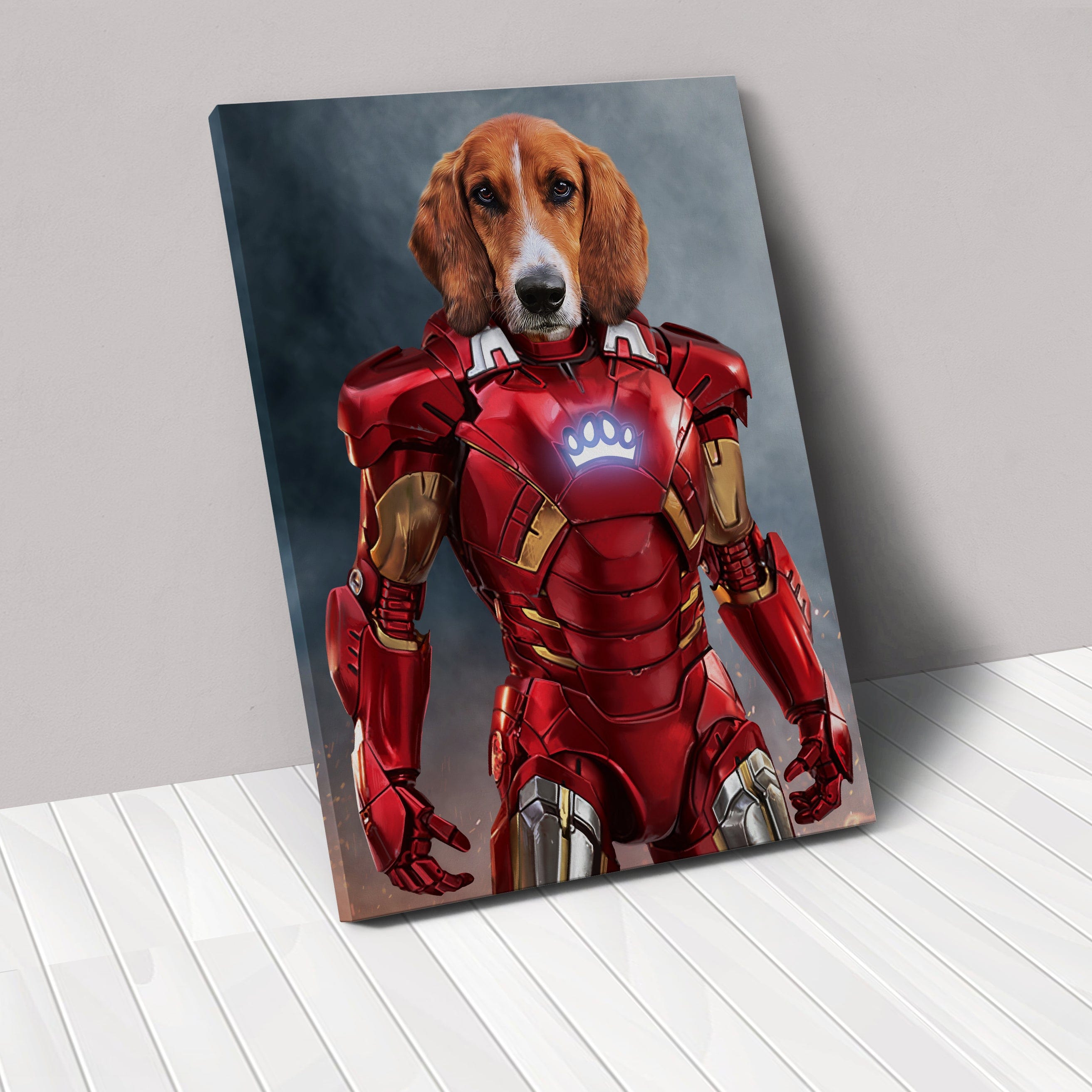Crown and Paw - Canvas The Rich Hero - Custom Pet Canvas