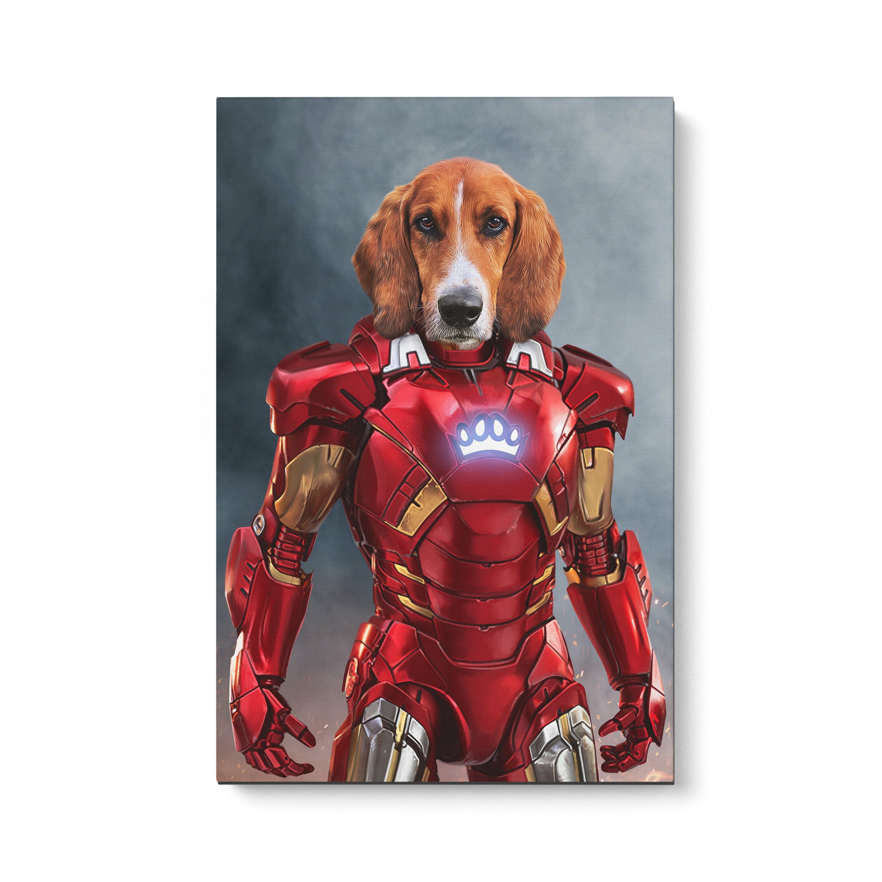 Crown and Paw - Canvas The Rich Hero - Custom Pet Canvas