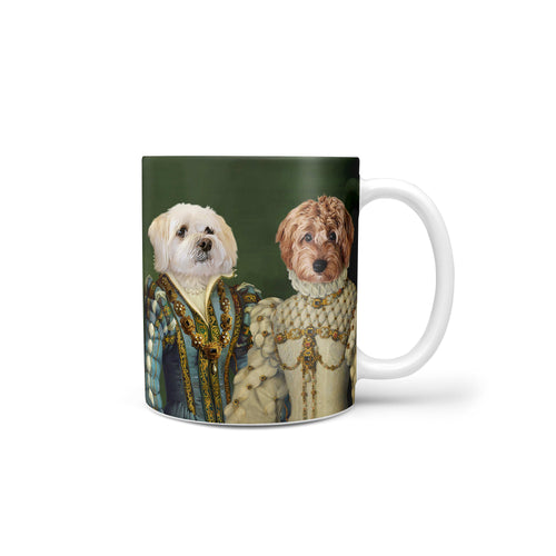 Crown and Paw - Mug The Sapphire Queen and Princess - Custom Mug 11oz