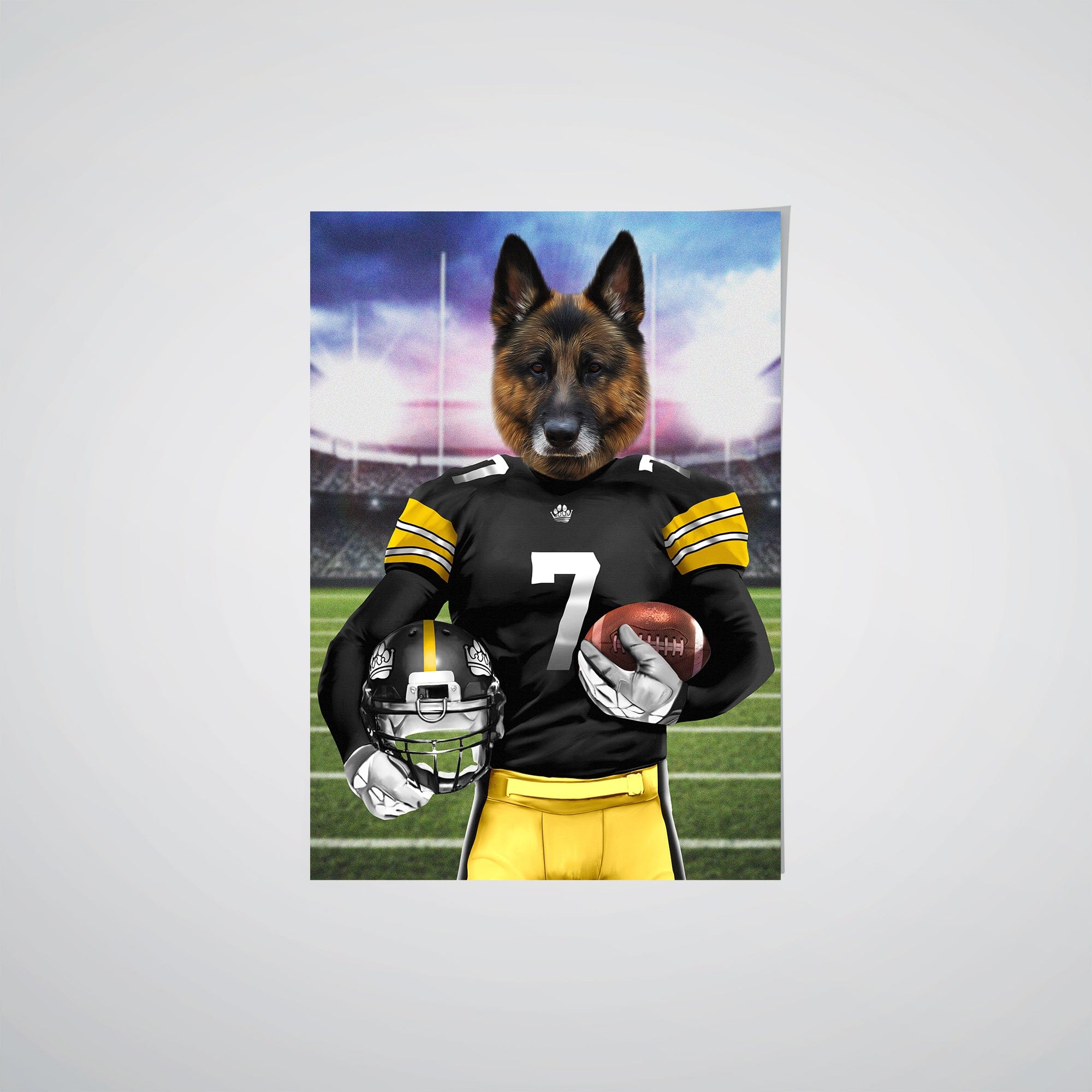 Crown and Paw - Poster The Snack Steelers - Custom Pet Poster
