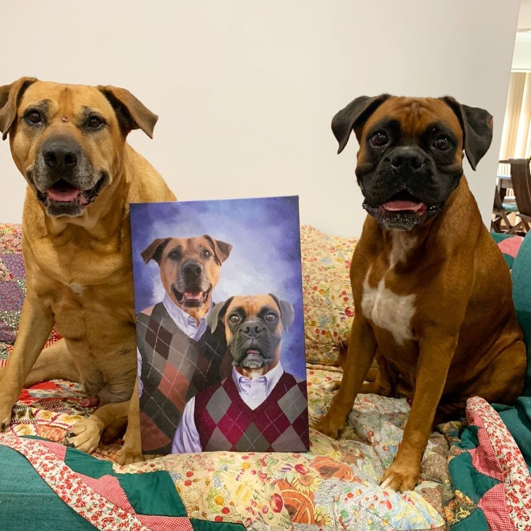 Crown and Paw - Canvas Step Brothers - Custom Pet Canvas
