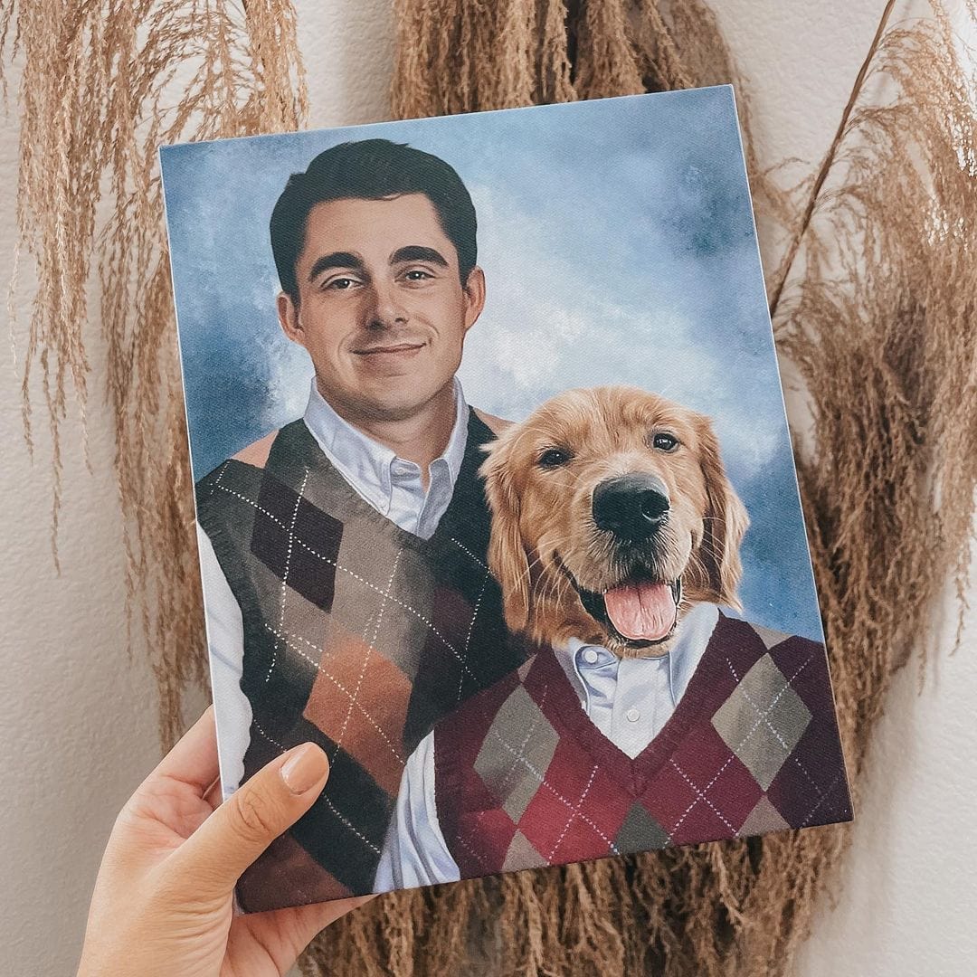 Crown and Paw - Canvas Step Brothers - Custom Pet Canvas