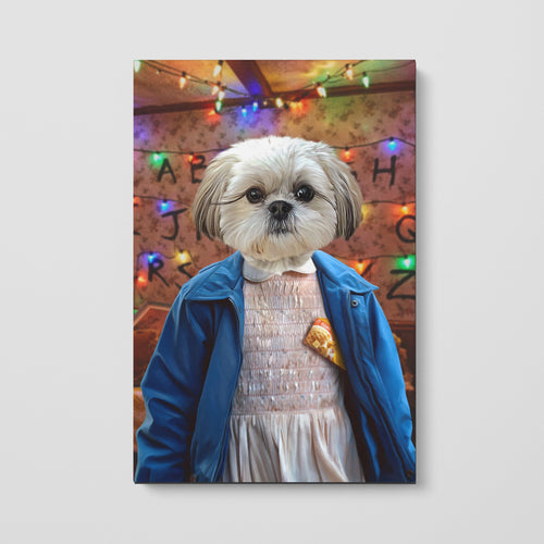 Crown and Paw - Canvas The Strange Girl - Custom Pet Canvas 8" x 10" / Wall of Lights