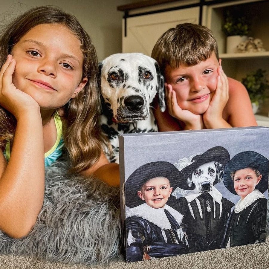 Crown and Paw - Canvas The Three Musketeers - Custom Pet Canvas