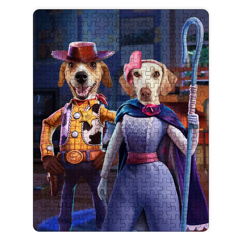 Crown and Paw - Puzzle The Toy Couple - Custom Puzzle 11" x 14"