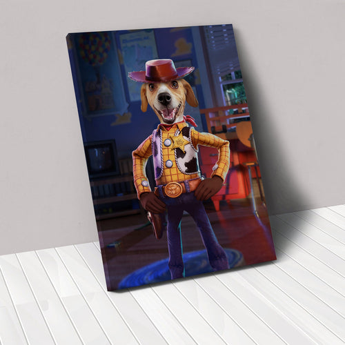 Crown and Paw - Canvas The Toy Cowboy - Custom Pet Canvas