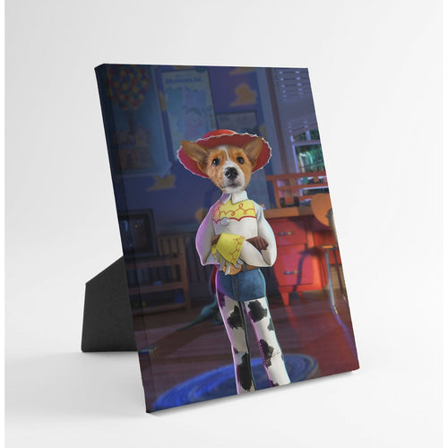 Crown and Paw - Standing Canvas The Toy Cowgirl - Custom Standing Canvas