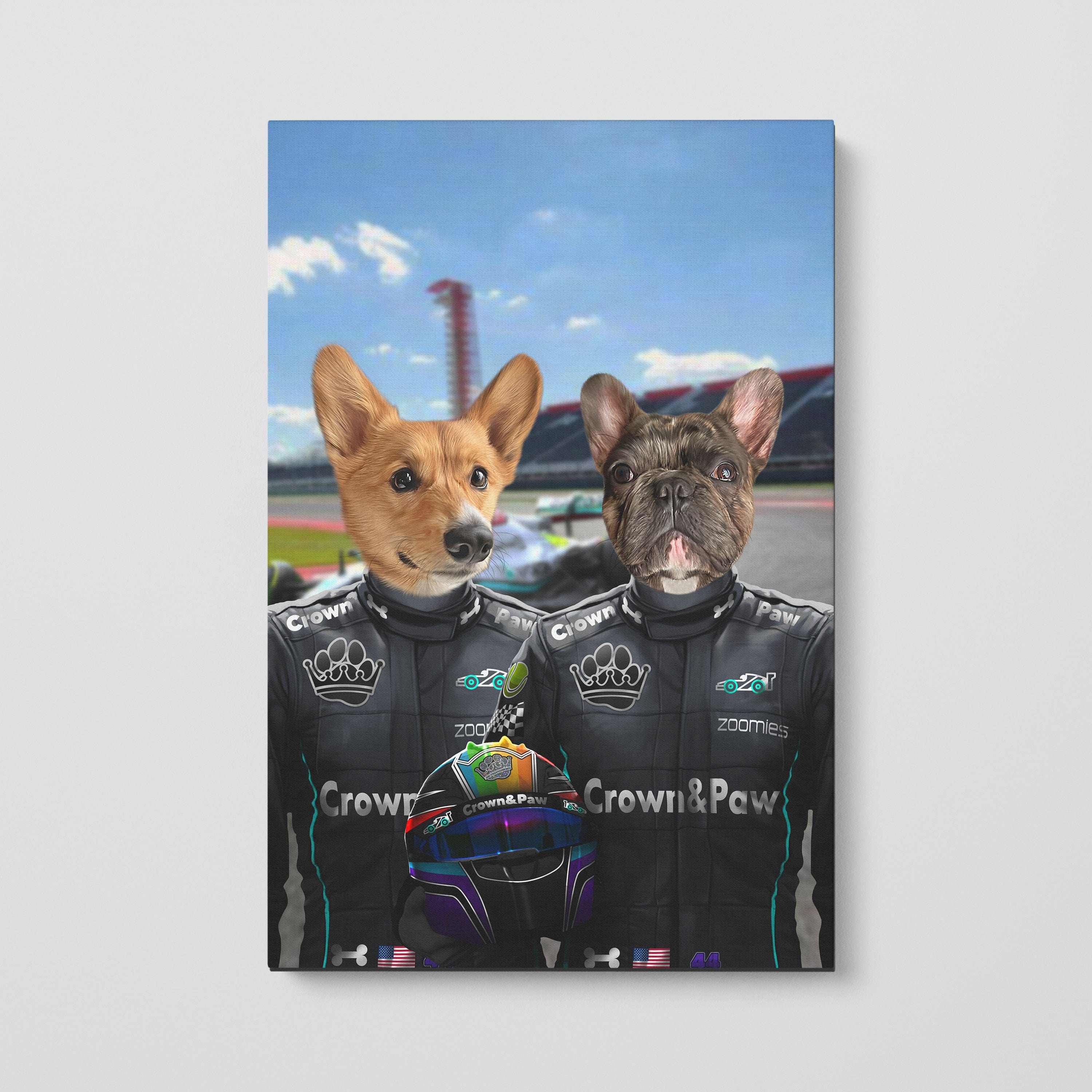 Crown and Paw - Canvas The Veteran Drivers - Custom Pet Canvas