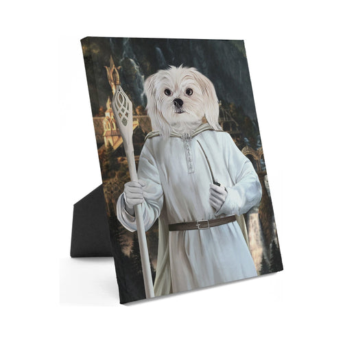 Crown and Paw - Standing Canvas The White Sorcerer - Custom Standing Canvas 8" x 10" / Background 3