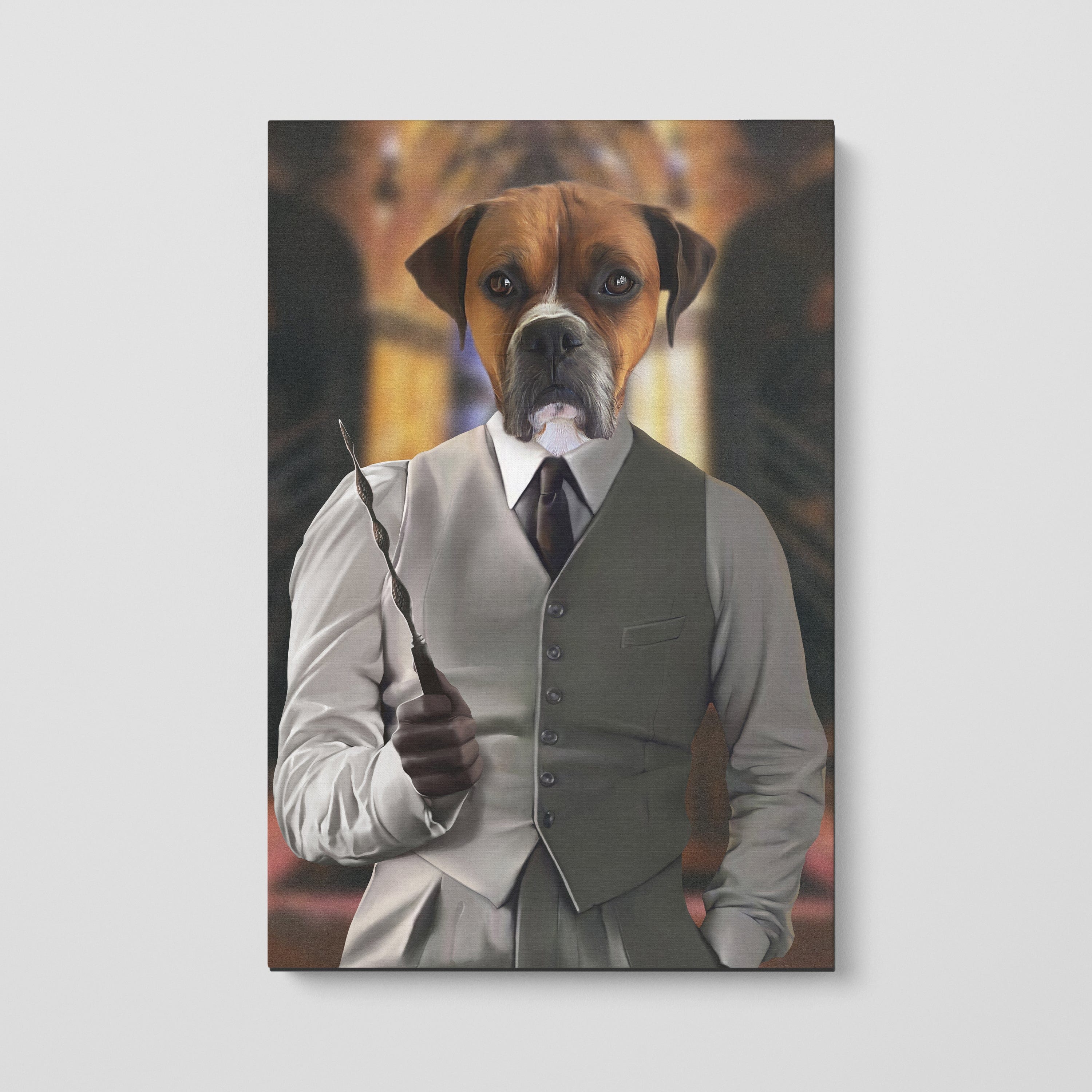 Crown and Paw - Canvas The Wise Wizard - Custom Pet Canvas