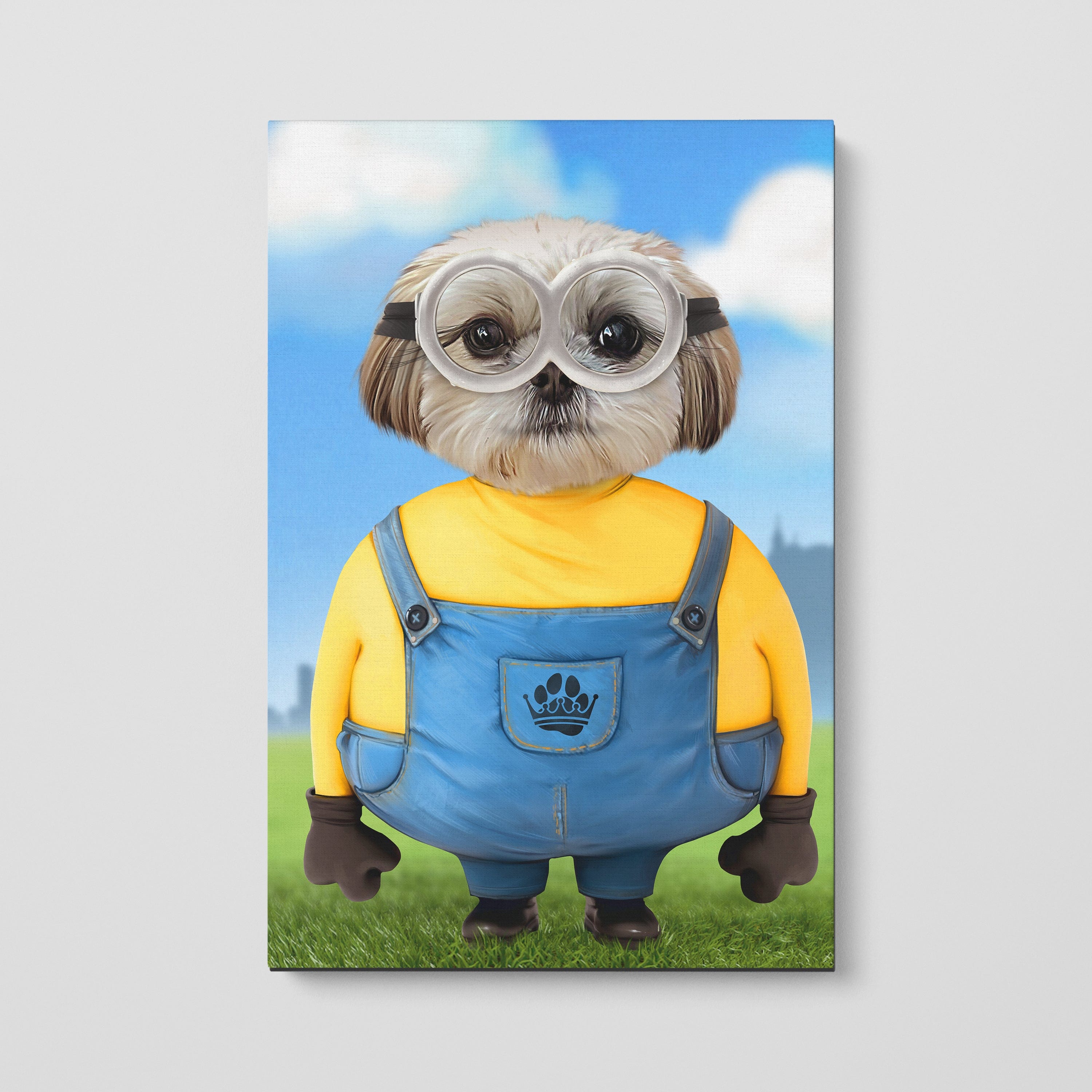 Crown and Paw - Canvas The Yellow Creature - Custom Pet Canvas