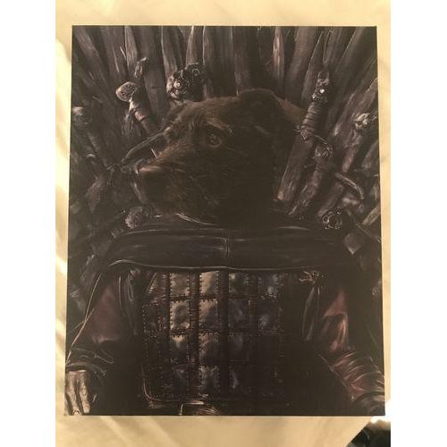 Crown and Paw - Canvas The Kingslayer - Custom Pet Canvas