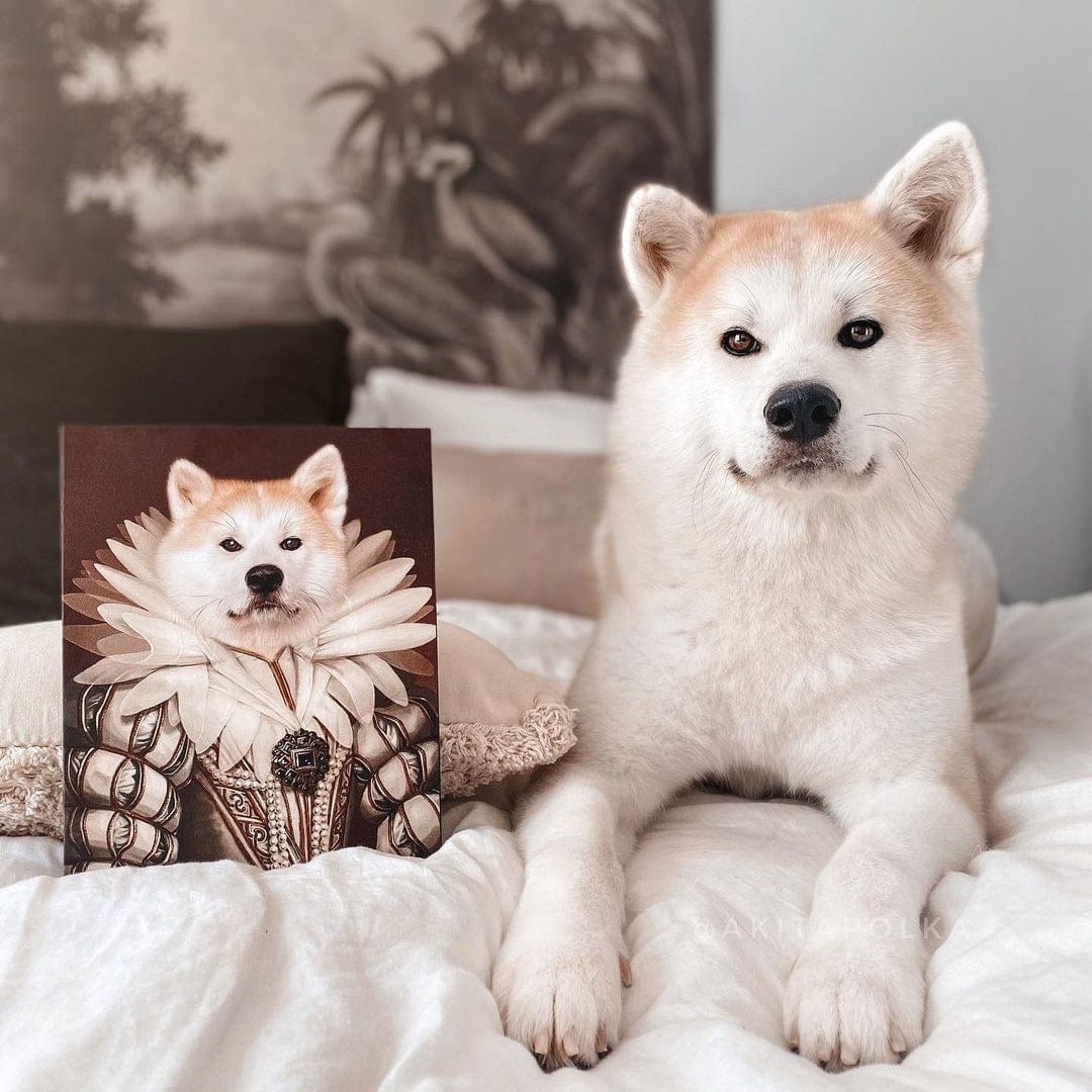 Crown and Paw - Canvas The Queen - Custom Pet Canvas