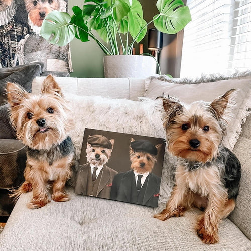 Crown and Paw - Canvas The Gangster Brothers - Custom Pet Canvas