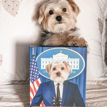 The Pawresident - Custom Pet Canvas