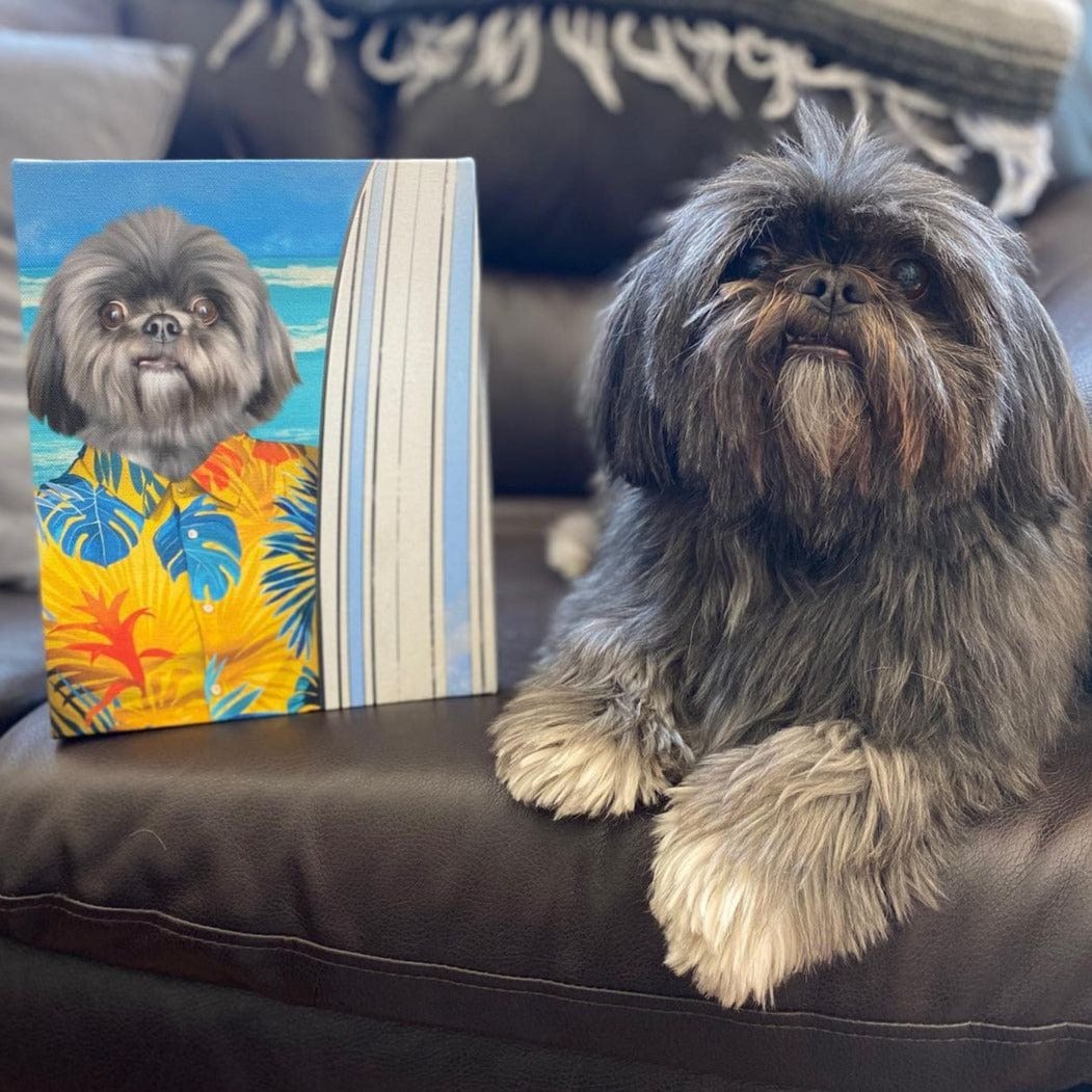 Crown and Paw - Canvas The Surfer - Custom Pet Canvas