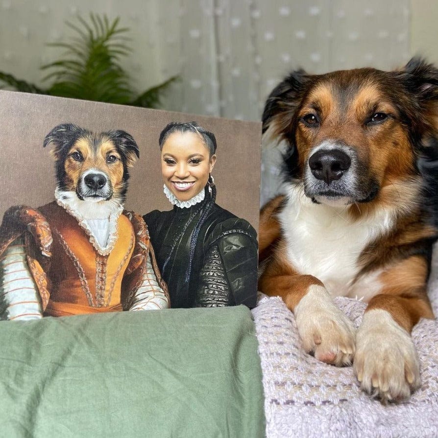 Crown and Paw - Canvas The Classy Couple - Custom Pet Canvas