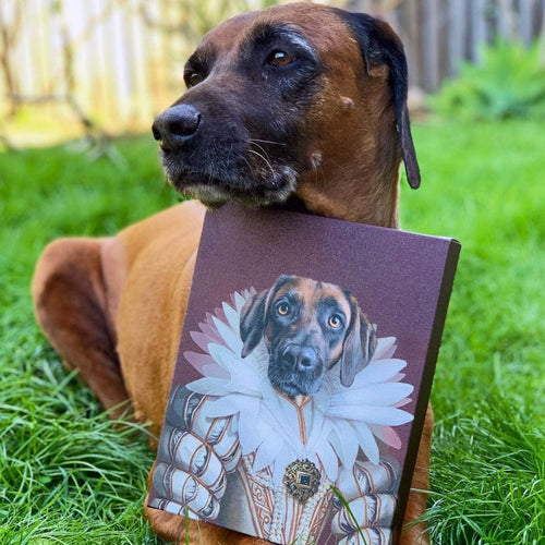 Crown and Paw - Canvas The Queen - Custom Pet Canvas