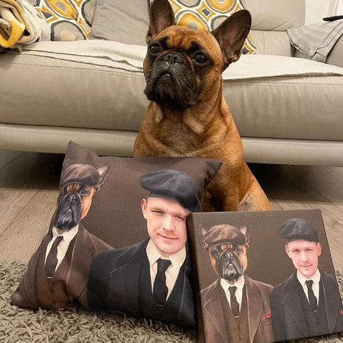 Crown and Paw - Canvas The Gangster Brothers - Custom Pet Canvas