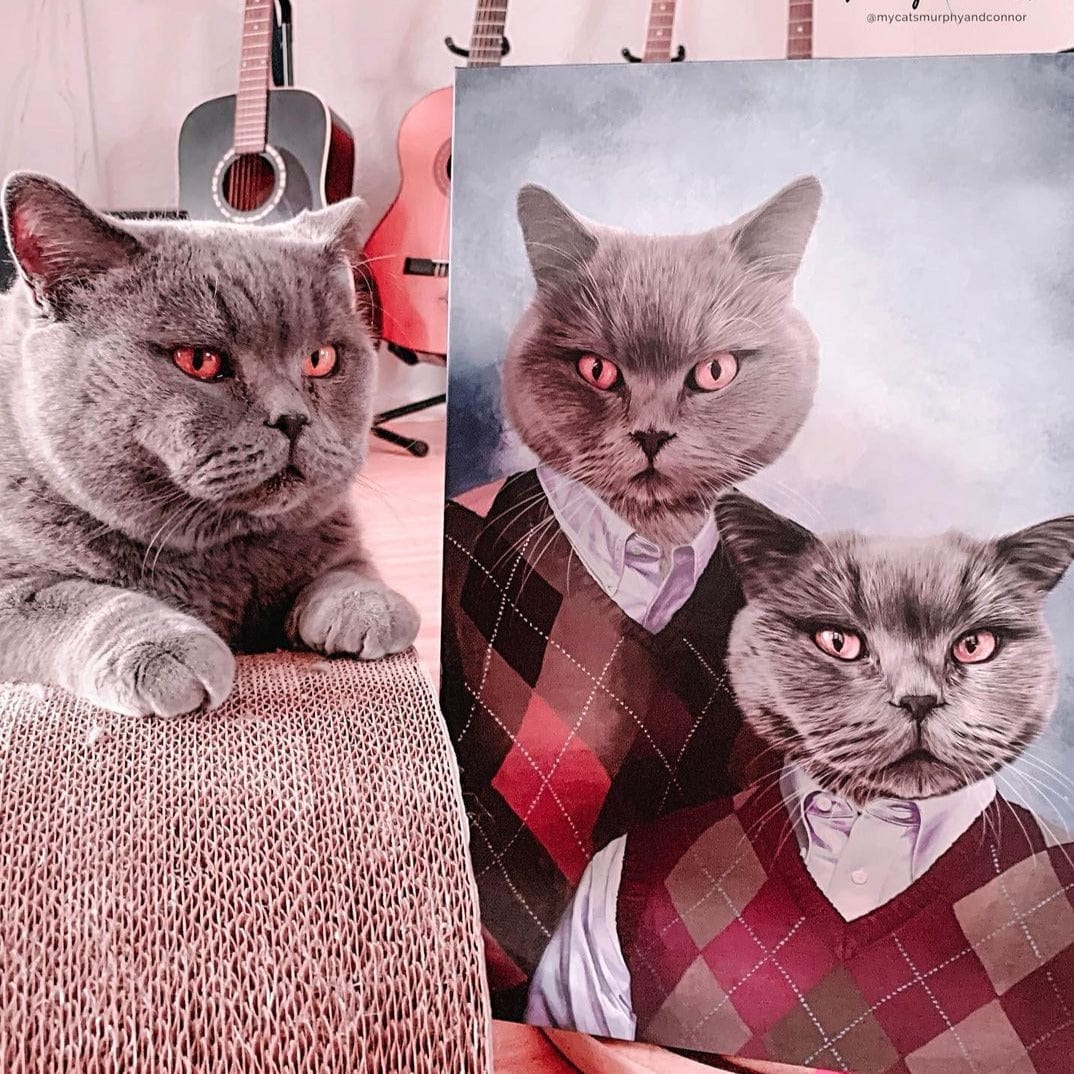 Crown and Paw - Canvas Step Brothers - Custom Pet Canvas