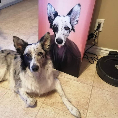 Crown and Paw - Canvas The Dark Side - Custom Pet Canvas