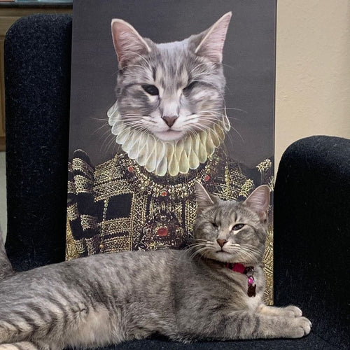 Crown and Paw - Canvas The Dame - Custom Pet Canvas