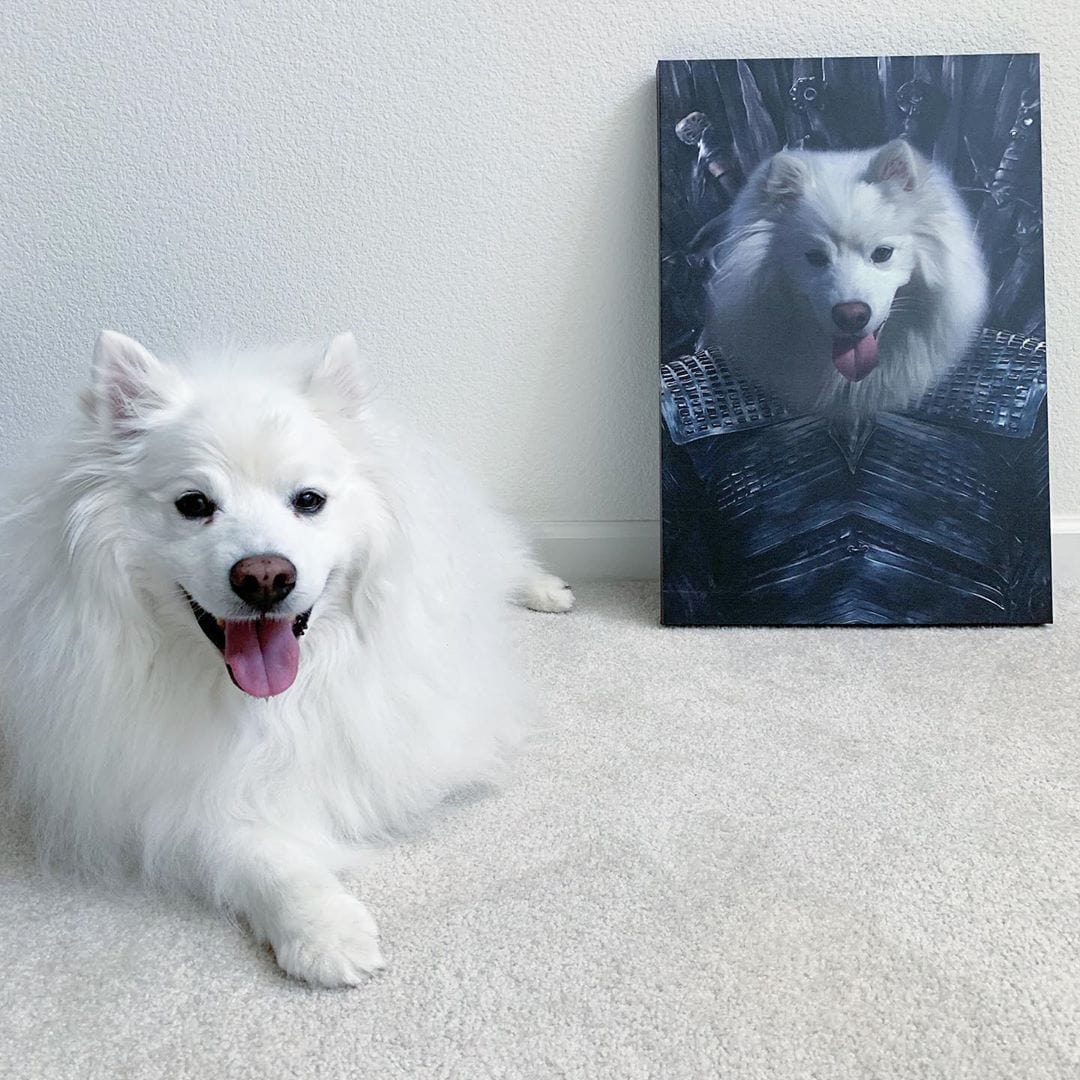 Crown and Paw - Canvas The Night King - Custom Pet Canvas