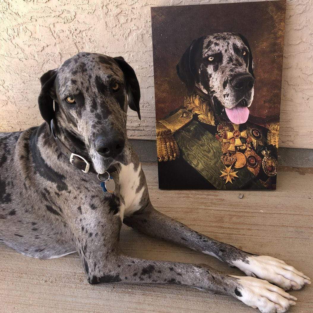 Crown and Paw - Canvas The Colonel - Custom Pet Canvas