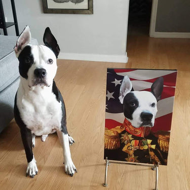 The Veteran - USA Flag Edition - Custom Pet Canvas