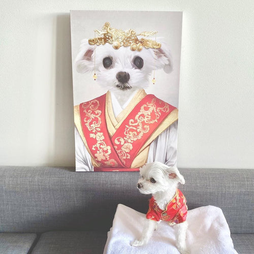 Crown and Paw - Canvas The Asian Empress - Custom Pet Canvas
